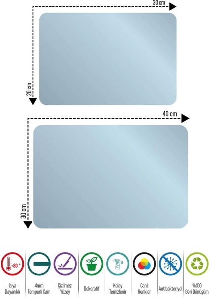 Cam Kesme Tahtası Marine Blue Fish Line indirimleri