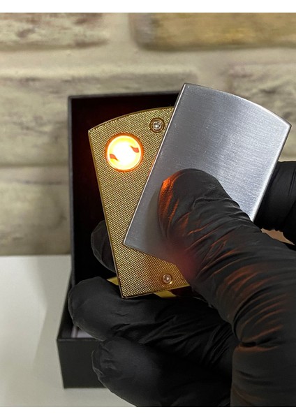 Marka USB Şarjlı Elektrikli Gümüş Gri Kişiye Özel Çakmak indirimleri