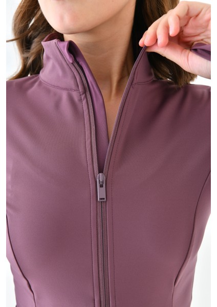 Kadın Sporcu Hırkası Slim Fit Comfort Light Warm modelleri