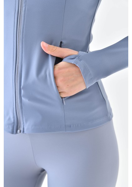 Kadın Sporcu Hırkası Slim Fit Comfort Light Warm fiyatları
