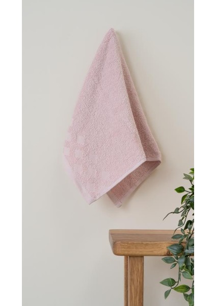 Harem %100 Doğal Pamuklu Misafir Banyo / Mutfak Havlusu - 30X50 cm Pudra