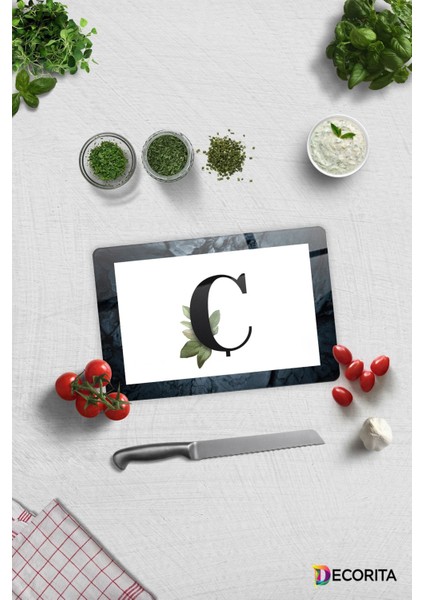 Cam Kesme Tahtası - Cam Kesme Tablası Harfli Tasarım C Harfi 20 Cm X 30 Cm fiyatları