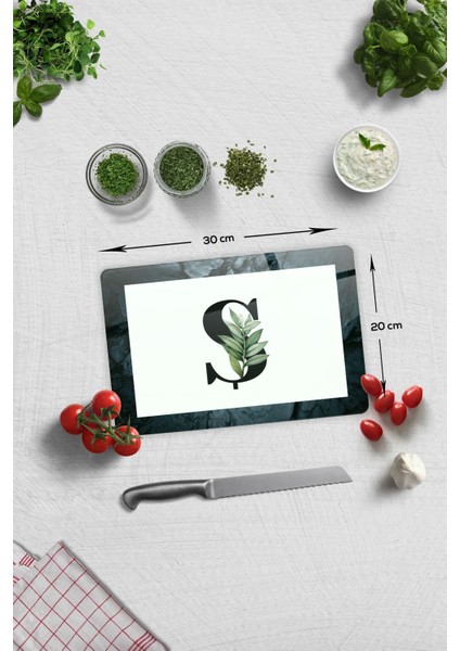 Cam Kesme Tahtası - Cam Kesme Tablası Harfli Tasarım S 20cm X 30cm indirimleri