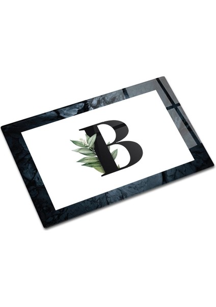 Cam Kesme Tahtası - Cam Kesme Tablası | Harfli Tasarım | B | 20CM x 30CM modelleri