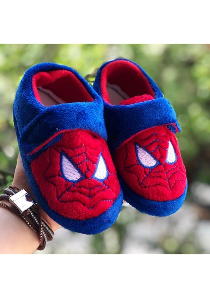 Çocuk Panduf,spiderman Figürlü Ev Ayakkabısı , Kreş Anaokulu Ayakkabısı