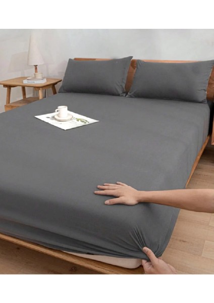 Çift Kişilik 160 x 200 cm 30 cm Fitted(Lastikli) Çarşaf 2 Yastık Kılıflı