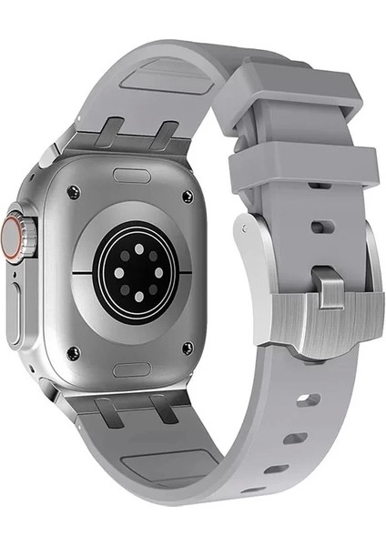 Apple Watch Uyumlu 46MM Silikon Pratik Kordon 10. Nesil Krd-89 modelleri