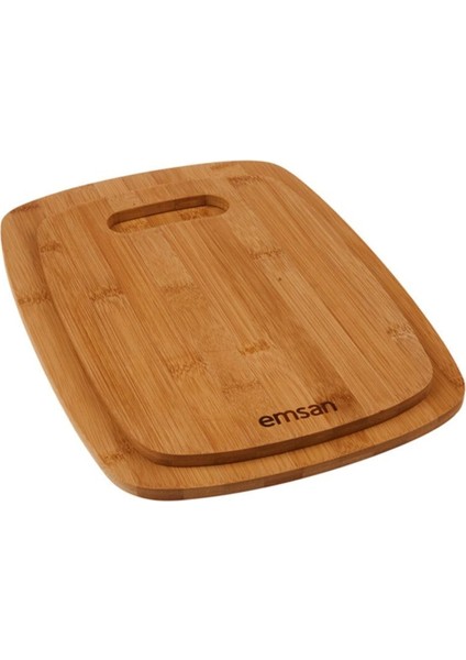 Beyaz Chop 2li Kesme Tahtası 33 x 23 cm 2 Bambu