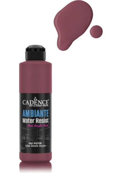 Ambiante Islak Zemin Boyası AW34 Bordo 250ML + Katalizör 10 gr