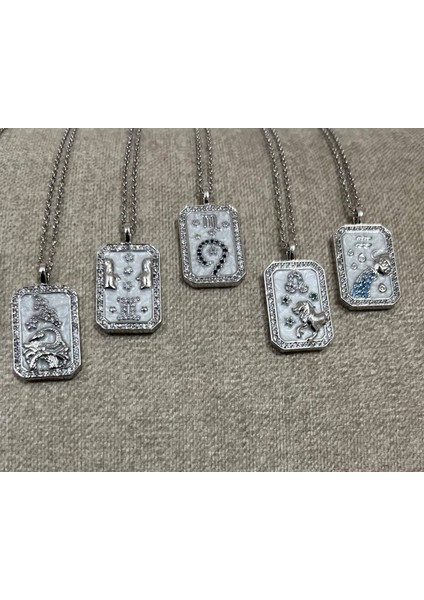 Burç Tarot Çelik Kolye