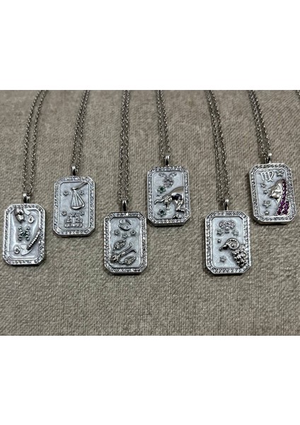 Burç Tarot Çelik Kolye