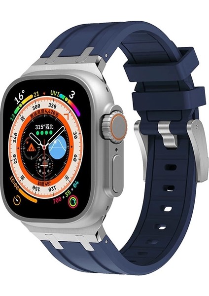 Apple Watch Uyumlu 46MM Silikon Pratik Kordon 10. Nesil Krd-89