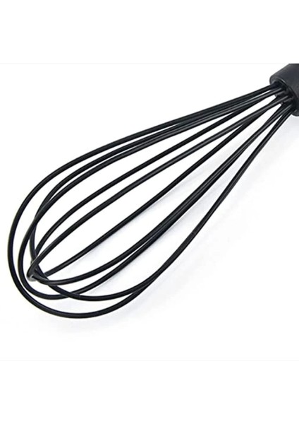 Plastik Siyah Silikon Pratik Çırpıcı Çizdirmez Çırpıcı Yemek Pasta Pişirme Karıştırma Köpürtme 1 modelleri