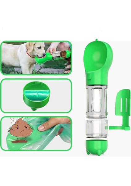 Kedi Köpek Evcil Hayvan Portatif Çok Amaçlı Suluk ve Mama Kabı - 300 ml + 150 ml fiyatları