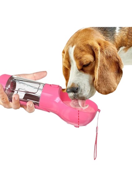 Kedi Köpek Evcil Hayvan Portatif Çok Amaçlı Suluk ve Mama Kabı - 300 ml + 150 ml
