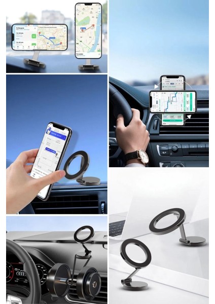 Katlanır Tüm Telefonlarla Uyumlu Güçlü Manyetik Araç Telefonu Tutacağı Telefon Standı modelleri