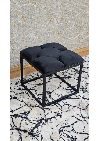 Kare Siyah Puf Bench Antre Önü Puf Bench Metal Puf indirimleri