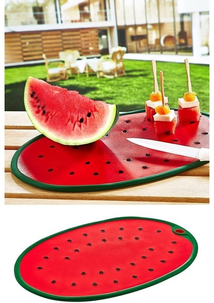 1 Parça Karpuz Kesim Panosu - 04262 Plastik Kırmızı modelleri