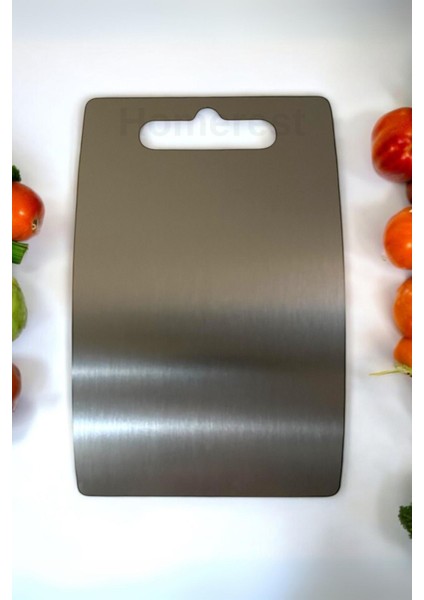 1 Antiyel 304 Paslanmaz Çelik 30X20CM Garantili Kesme Tahtası, Kesim Panosu Paslanmaz 304 Çe