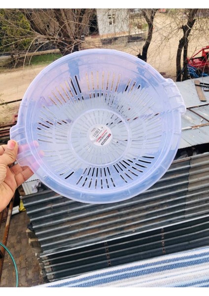 1 Parça Merdem Çift Kulplu Şefaf Muhtelif Süzgeç Makarna Mutfak Süzgeci 34 cm Plastik modelleri