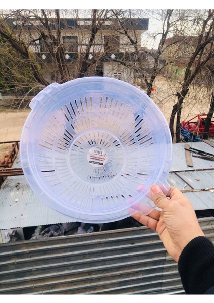1 Parça Merdem Çift Kulplu Şefaf Muhtelif Süzgeç Makarna Mutfak Süzgeci 34 cm Plastik fırsatları