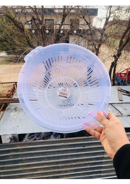 1 Parça Merdem Çift Kulplu Şefaf Muhtelif Süzgeç Makarna Mutfak Süzgeci 34 cm Plastik indirimleri