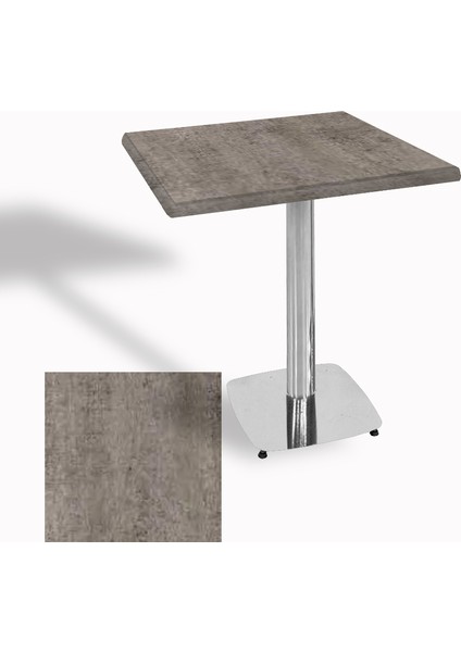 Tokyo Werzalit Kare Masa 70X70 (Kromnikel) - Kahve Oxid