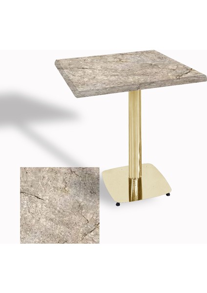 Tokyo Werzalit Kare Masa 80X80 (Gold) - Scala Marble