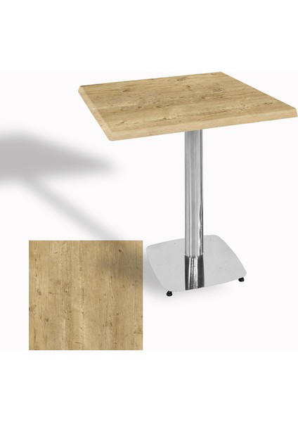Tokyo Werzalit Kare Masa 70X70 (Kromnikel) - Avalone Pine