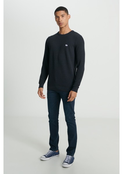 Value Coll. M Crew Neck Knitwear Erkek Kazak L212149410 Navy