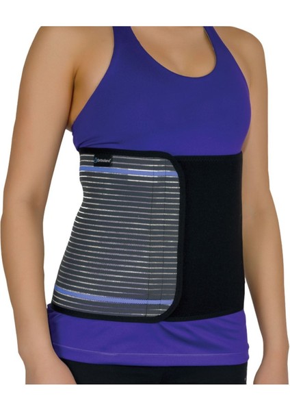 Füme renkli misineli abdominal korse, bedensiz, şık ve konforlu tasarım, TR menşei