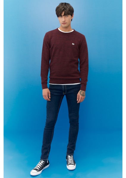 Value Coll. M Crew Neck Knitwear Erkek Kazak L212149810 Wine