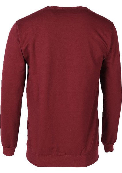 Ip O Yaka Reclaimed Vintage Erkek Sweat 2 Bordo