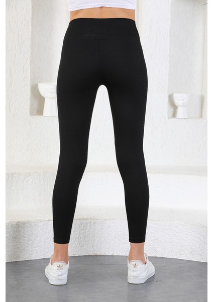 Fitilli Yüksek Bel Toparlayıcı Konforlu Tayt 374 Siyah fırsatları