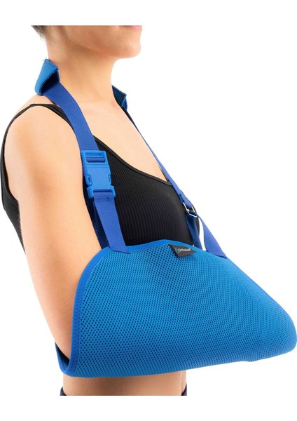 Rahat ve hafif kol askısı, beden uyumlu, konforlu destek, standart yön