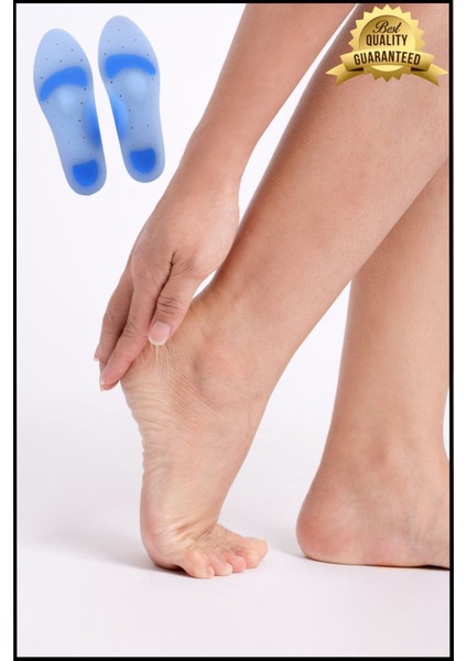 Yumuşak ve esnek silikon tabanlık, ark takviyeli, 34-46 numara rahat kullanım