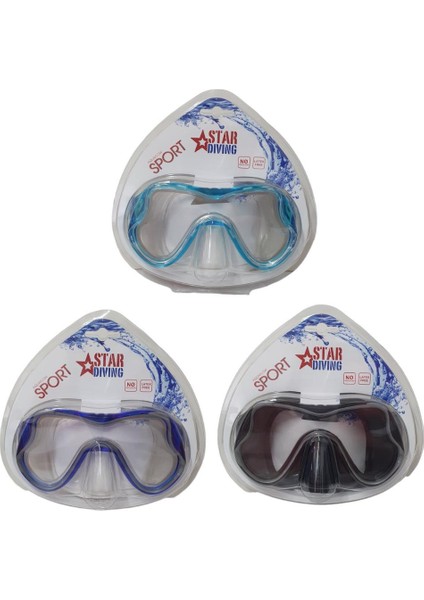 - Tek Maske Yetişkin Tempered Star Dıvıng