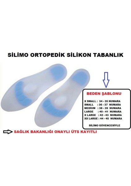 Tam Ortopedik Silikon Ayakkabı Bot Tabanlığı Asker Tabanlığı