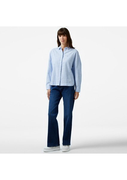 Kadın Mavi Regular Fit Gömlek 47W505T.4AX modelleri