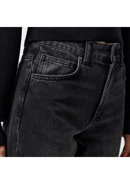 Kadın Siyah Denim Pantolon 47P605T.0TB indirimleri