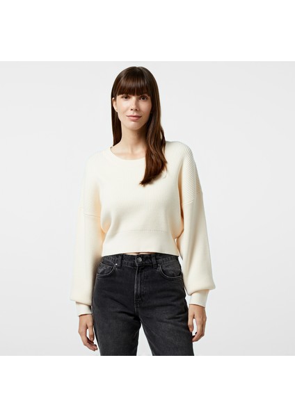 Kadın Beyaz Regular Fit Triko 47S005T.1MA