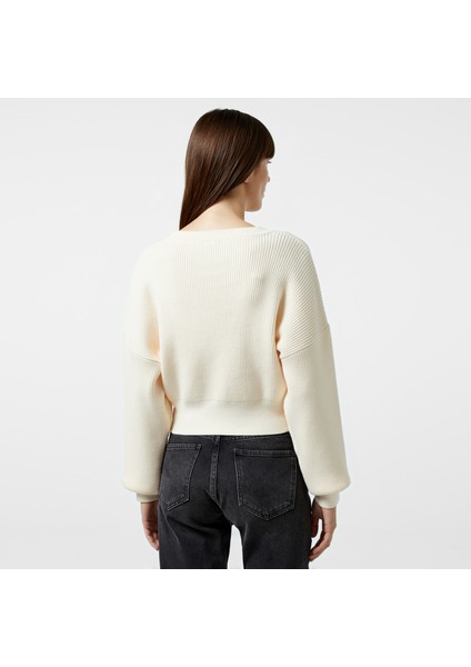 Kadın Beyaz Regular Fit Triko 47S005T.1MA fiyatları