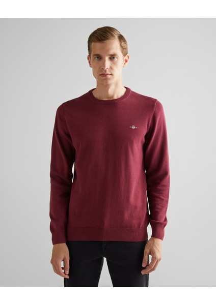 Erkek Bordo Regular Fit Bisiklet Yaka Kazak 8030561.638