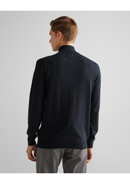 Erkek Siyah Regular Fit Yarım Fermuarlı Kazak 8030564.5 fiyatları