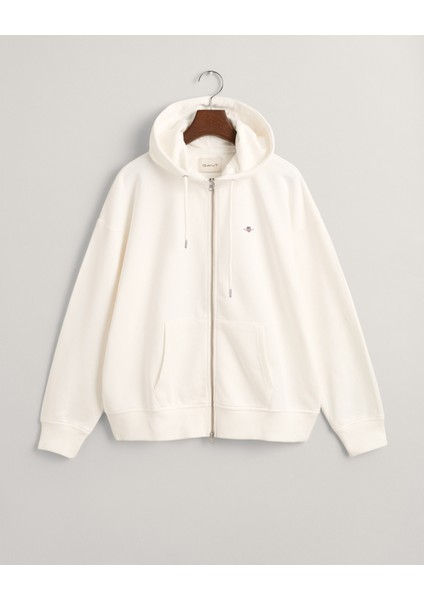 Kadın Beyaz Relaxed Fit Kapüşonlu Sweatshirt 4201412.113 modelleri