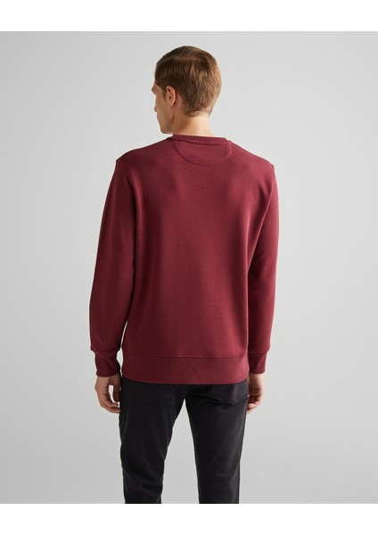 Erkek Bordo Regular Fit Bisiklet Yaka Sweatshirt 2006065.638 fiyatları
