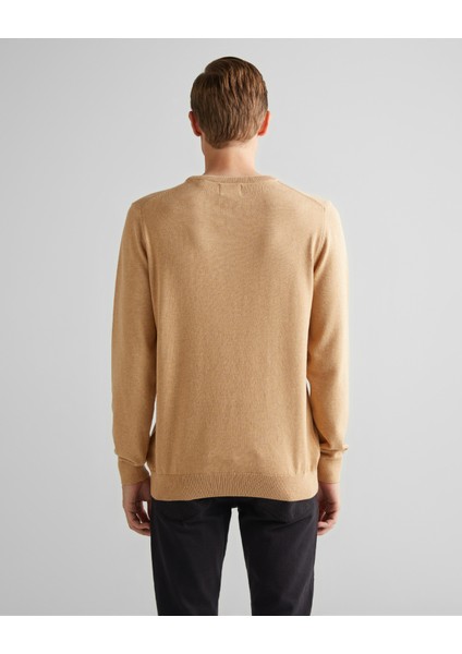 Erkek Bej Regular Fit Bisiklet Yaka Kazak 8030561.296 fiyatları