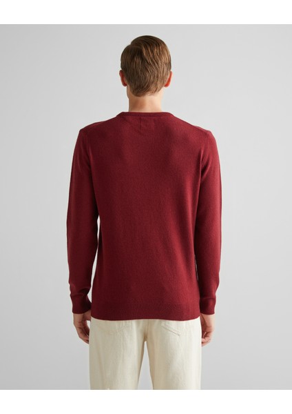 Erkek Kırmızı Regular Fit Bisiklet Yaka Kazak 87211.604 fiyatları