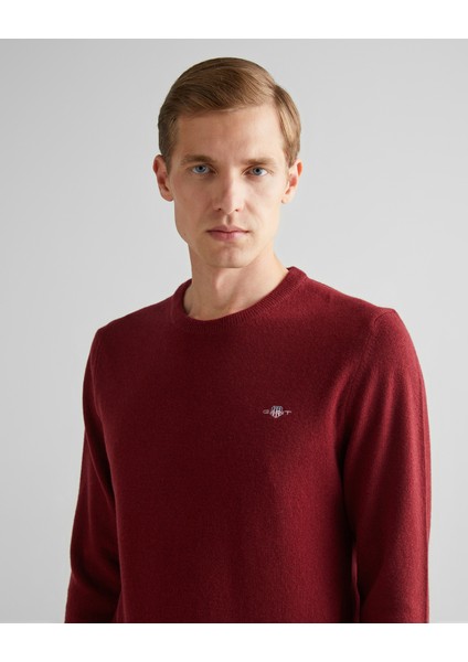 Erkek Kırmızı Regular Fit Bisiklet Yaka Kazak 87211.604 fırsatları