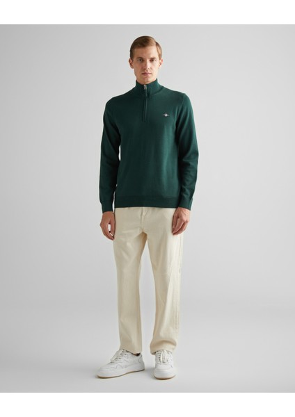 Erkek Yeşil Regular Fit Yarım Fermuarlı Kazak 8030564.374 modelleri